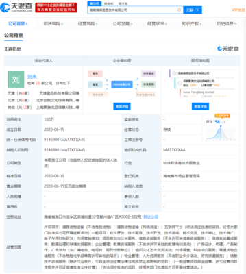 聚美优品在海南再成立一家新公司